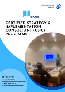 CERTIFIED STRATEGY & IMPLEMENTATION CONSULTANT (CSIC) programs